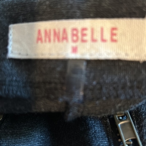 AnnaBella Triple Zipper Shorty Shorts Size Medium Gray - Picture 5 of 5